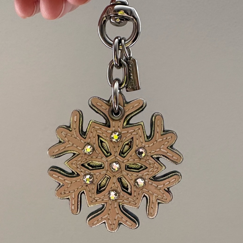 Coach Snowflake 2009 Keychain Bag Charm